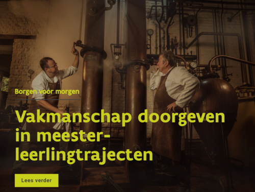 Borgen voor morgen: Vakmanschap doorgeven in meester-leerlingtrajecten