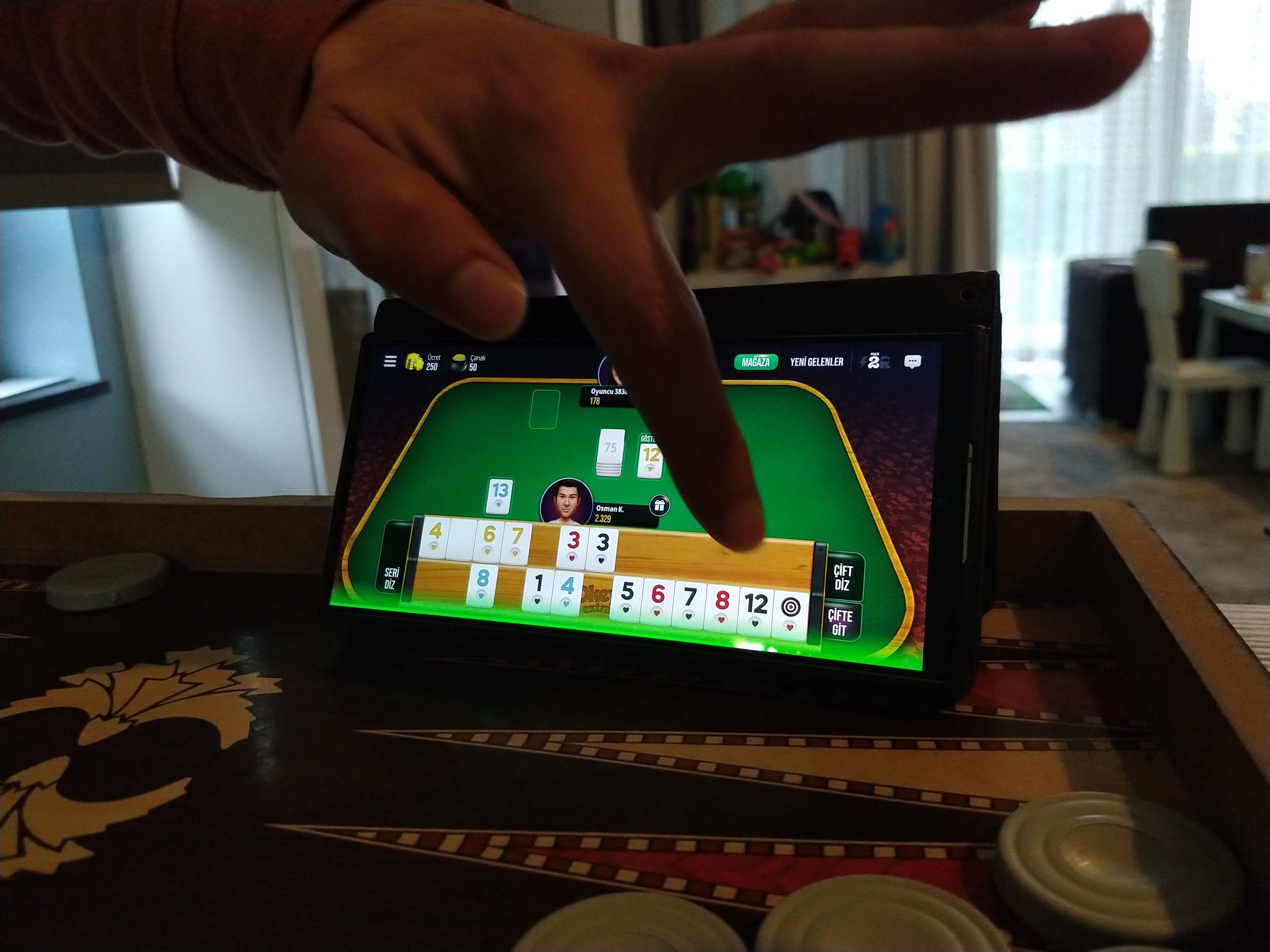 een online spelletje Okey spelen @ Sarah Kaerts